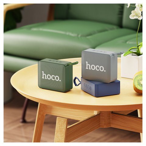 Портативная беспроводная колонка Hoco BS51, синяя, bluetooth 5.2, 5W*1, #6931474780782 Превью 1