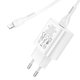 Сетевое зарядное устройство Hoco N22, 25 Вт, Power Delivery (PD), белый, c кабелем USB тип-C к Lightning для Apple, 1 порт, #6931474760074 Превью 4