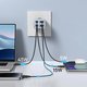 Сетевое зарядное устройство Baseus GaN6 Pro, 65 Вт, Power Delivery (PD), Fast Charge, голубой, 4 порта, #P10162701313-00 Превью 3