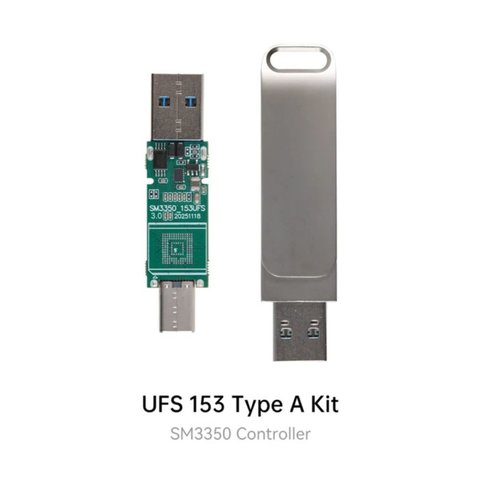 Набір для переробки мікросхем пам'яті UFS 153 у USB-накопичувач (Type A) Прев'ю 1