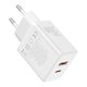 Сетевое зарядное устройство Baseus Cube, 30 Вт, Power Delivery (PD), Fast Charge, белый, 2 порта, #P10111404213-00 Превью 1