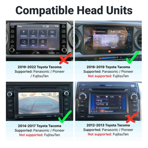 Набор для управления камерами для Toyota Tacoma 2014 2015 2016 2017 2018 2019 Превью 6