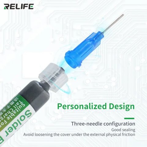 BGA Paste RELIFE RL-405, (3 ml, 138 °C, for lead-free soldering) Preview 2