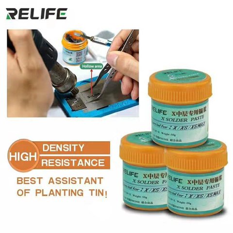 BGA Paste RELIFE SP-X, (Sn 42%, Bi 58%, 158 °C, 50 g) Preview 4