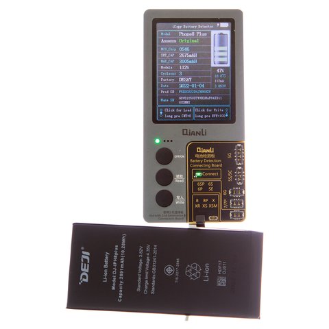 Batería Deji puede usarse con Apple iPhone 8 Plus, Li-ion, 3.82 V, 2961 mAh, original IC Vista previa  1