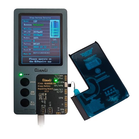 Batería Deji puede usarse con Apple iPhone 13 Pro, Li-ion, 3.87 V, 3300 mAh, mayor capacidad, original IC Vista previa  1