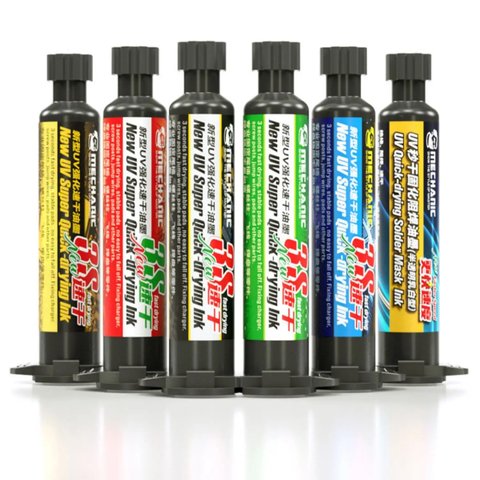 Паяльна маска Mechanic SU3, зелена, 10 мл, ультрафіолетова Прев'ю 2