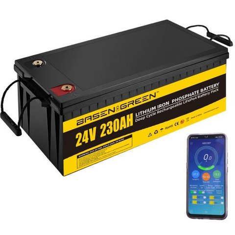 Аккумулятор Basen BG24230, LiFePO4, 24 В, 230 Ач, bluetooth Превью 1