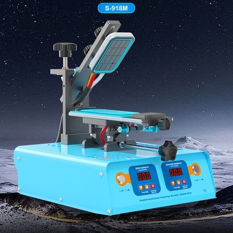 Устройство для расклеивания дисплейного модуля (сепаратор) Sunshine S-918M, с вакуумным насосом, используется для экранов до 7" Превью 2