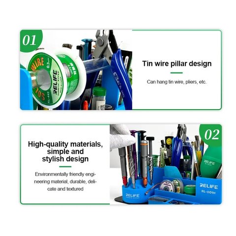 Органайзер RELIFE RL-001H, для инструментов, металл, серый, 255x143x130mm Превью 6