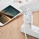Сетевое зарядное устройство Hoco C12, 12 Вт, белый, с кабелем Lightning для Apple, 2 порта, #6957531047766 Превью 1