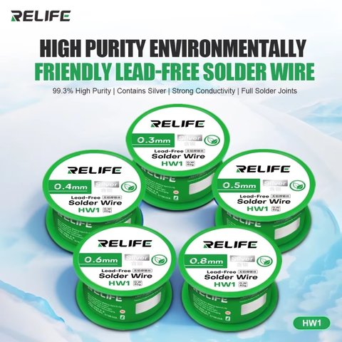 Припій RELIFE HW1, 0,3 мм, 40 г, безсвинцевий Прев'ю 1
