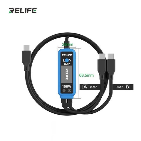 USB-тестер RELIFE XA7, USB тип-C, 2xUSB тип-C, 100W Превью 8